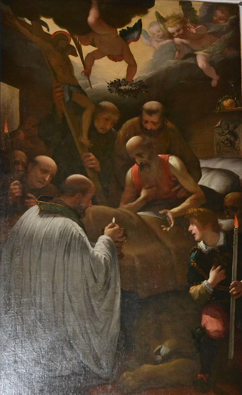 Viatico di san Girolamo - Chiesa di san francesco da Paola, Genova